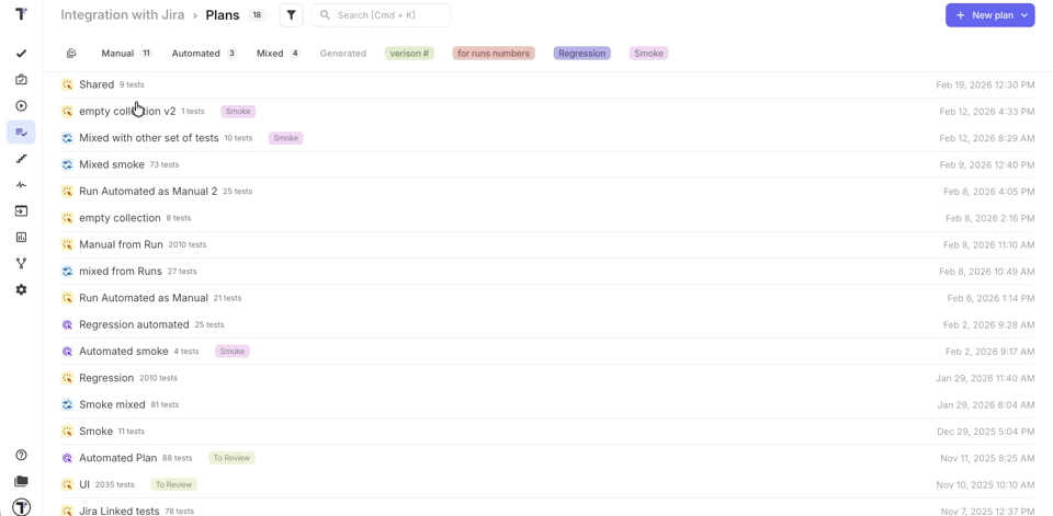 Assign Labels to Plans